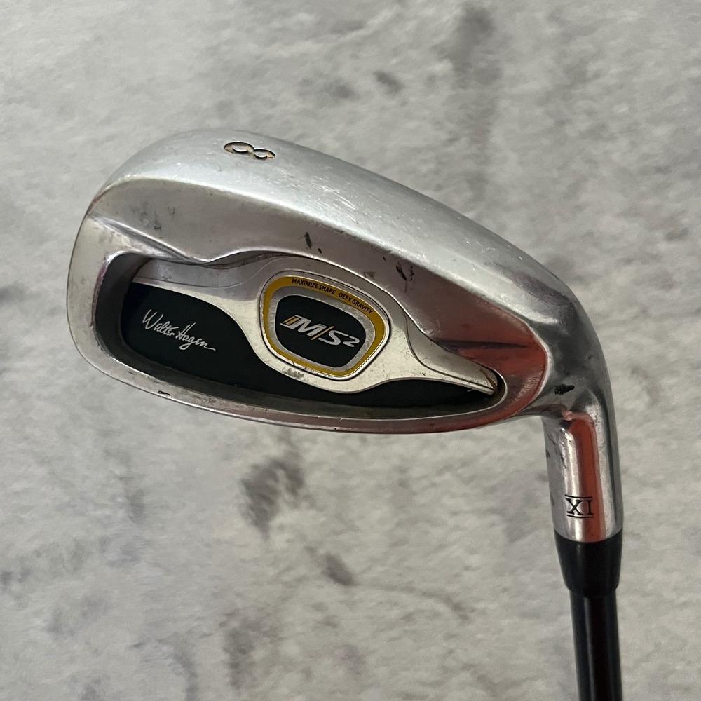Walter Hagen MS2 8 Iron Golf Club Regular Flex Black Aldila Graphite Shaft 37"